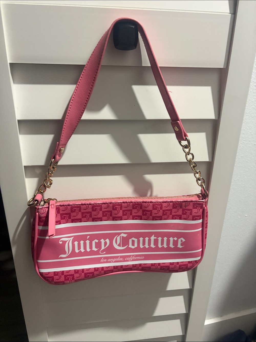 Juicy Couture Bubblegum Pink Logo Shoulder Bag
